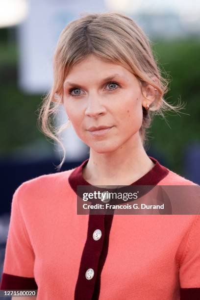 Clemence Poesy attends "Resitance" Premiere at the 46th Deauville American Film Festival on September 09, 2020 in Deauville, France.