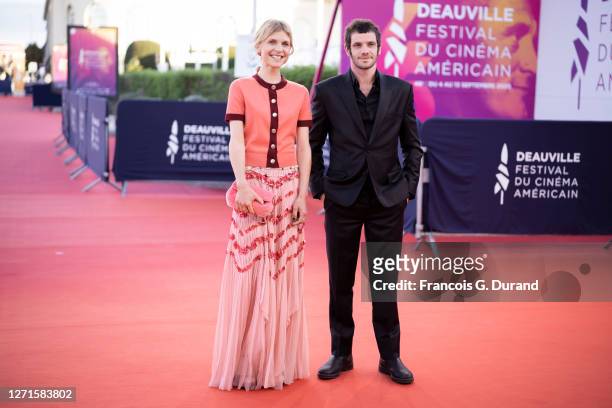 Clemence Poesy and Felix Moati attend the "Resitance" Premiere at the 46th Deauville American Film Festival on September 09, 2020 in Deauville,...