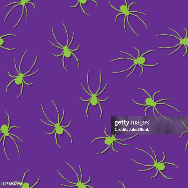 spider pattern silhouette 3 - arachnophobia stock illustrations
