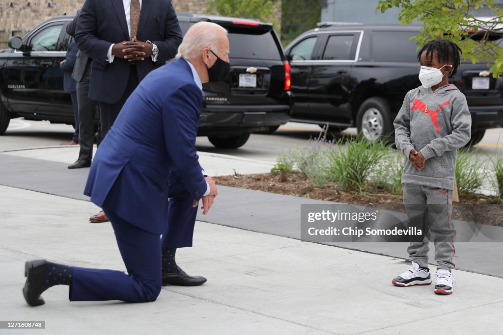 Joe Biden Campaigns In Warren, Michigan