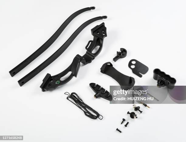 bow parts isolated on white backgroud - dismantling stock pictures, royalty-free photos & images