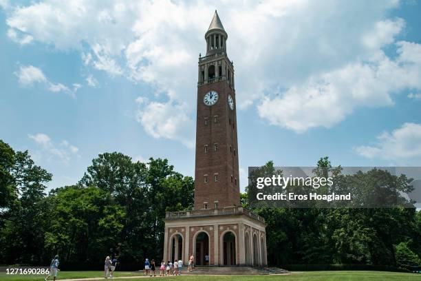 People walk on the campus of the University of North Carolina Chapel Hill on June 29, 2023 in Chapel Hill, North Carolina. The U.S. Supreme Court...