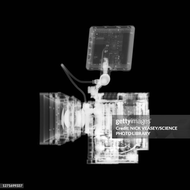 video camera, x-ray - radiogram photographic image stock-fotos und bilder