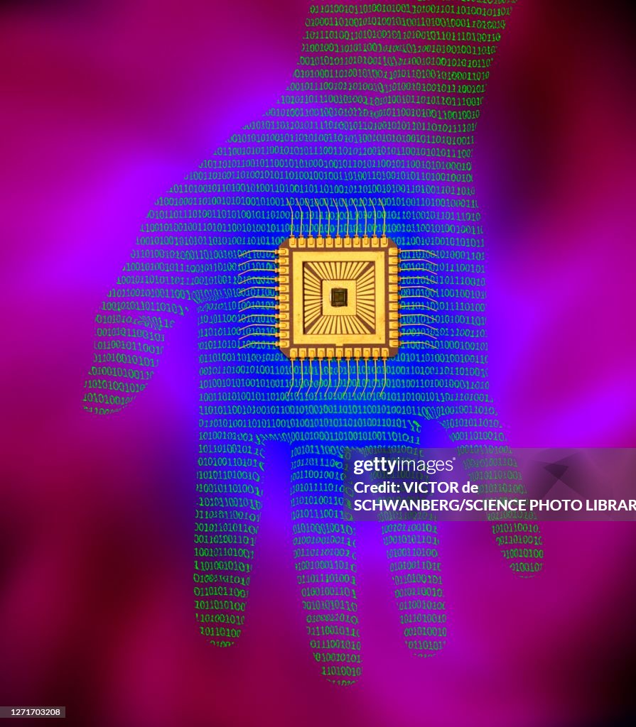 Bionic Chip Conceptual Illustration High-Res Vector Graphic - Getty Images