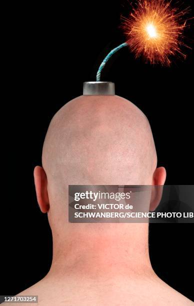 mental health, conceptual image - time bomb stock pictures, royalty-free photos & images