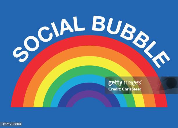 social bubbles covid-19 - nhs stock illustrations