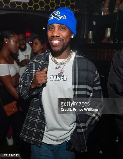 Rapper Reese Laflare attends The Allure Two Year Anniversary at Allure Gentlemen's Club on September 7, 2020 in Atlanta, Georgia.
