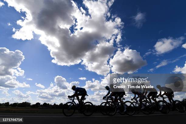 Imanol Erviti of Spain and Movistar Team / Luis Leon Sanchez Gil of Spain and Astana Pro Team / Nils Politt of Germany and Team Israel Start-Up...