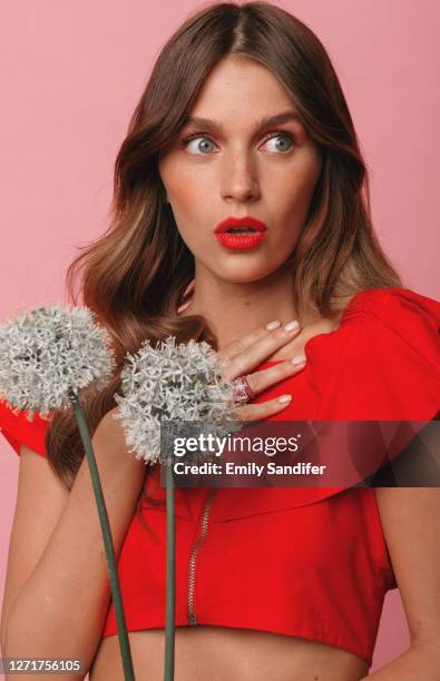 Actor Nell Tiger Free is photographed for Grumpy Magazine on June 14, 2019 in Los Angeles, Califronia.