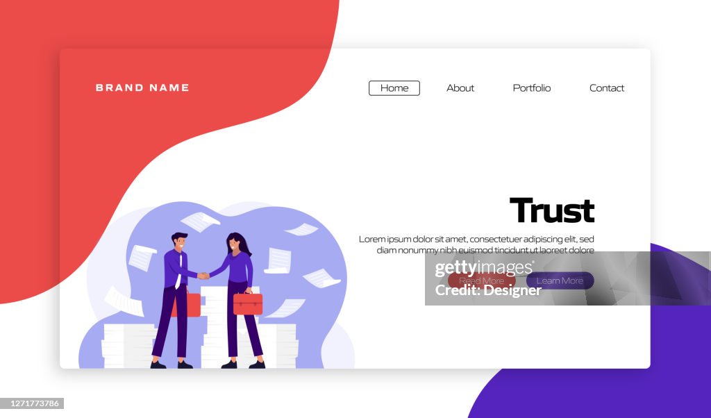 Values Website Section Core Values Concept Vector Illustration For Website Banner ...
