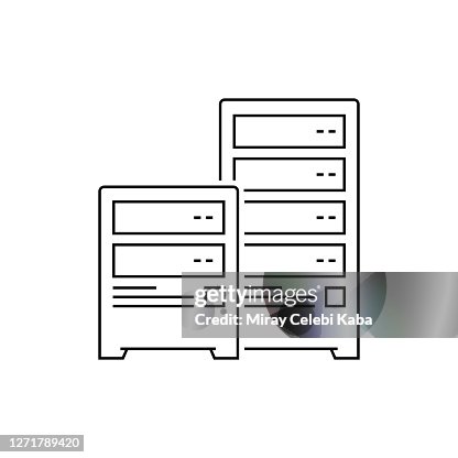 Server Line Icon Server Line Icon