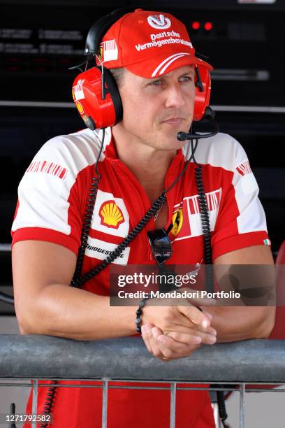 German pilot Michael Schumacher of Ferrari team during Monza GP. Monza September 13th, 2009