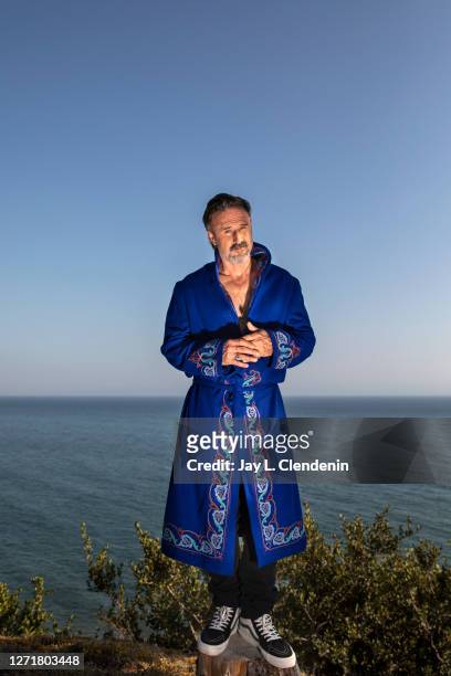 Actor David Arquette is photographed for Los Angeles Times on August 27, 2020 in Pacific Palisades, California. PUBLISHED IMAGE. CREDIT MUST READ:...