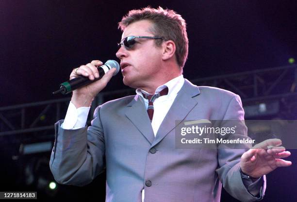 Graham "Suggs" McPherson of Madness performs during KROQ's Inland Invasion 5 at Hyundai Pavilion on September 17, 2005 in Glen Helen, California.