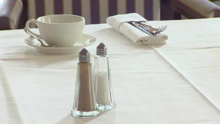 Table Peper 725 Salt And Pepper Shakers On Table Stock Videos, Footage, & 4K Video ...