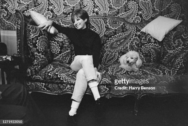 American singer and actress Barbra Streisand, 1965.