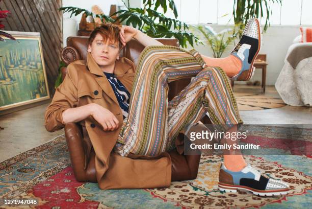 Actor Calum Worthy is photographed for Grumpy Magazine on May 28, 2019 in Los Angeles, California.