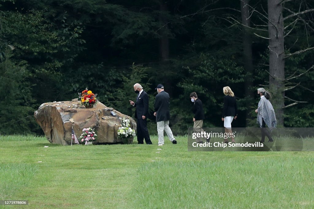 Donald Trump And Joe Biden Attend 9/11 Commemoration In Shanksville, PA