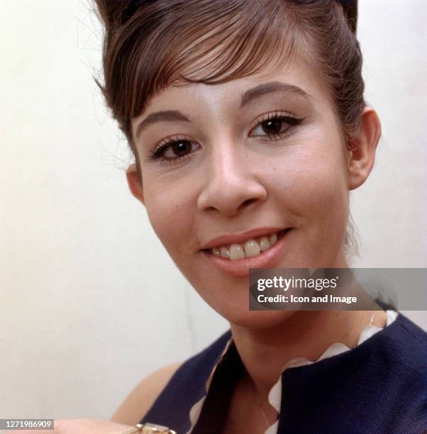 British pop singer, jazz singer, and actress Helen Shapiro in London, England, 1963.