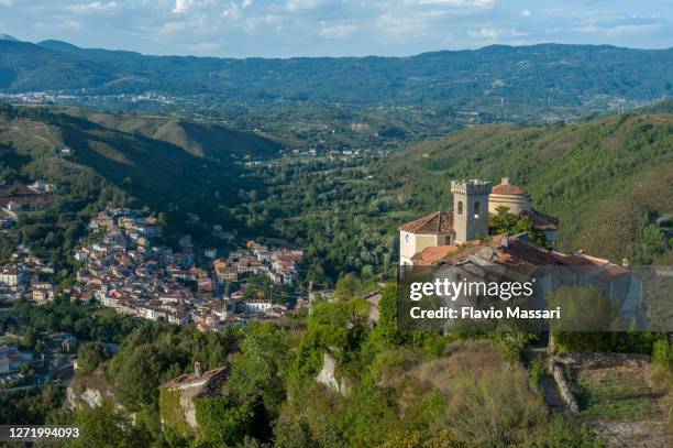 il borgo antico di laino castello (cs) - calabria stock pictures, royalty-free photos & images