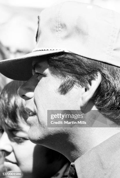 American professional golfer Lee Trevino looks on during the 1973 Jackie Gleason Inverrary-National Airlines Classic on February 23, 1973 at the PGA...