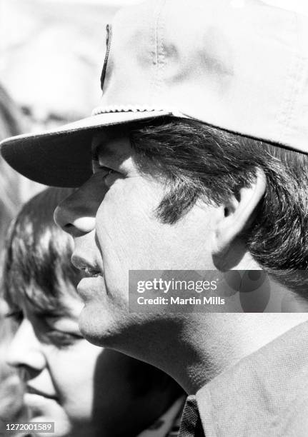 American professional golfer Lee Trevino looks on during the 1973 Jackie Gleason Inverrary-National Airlines Classic on February 23, 1973 at the PGA...