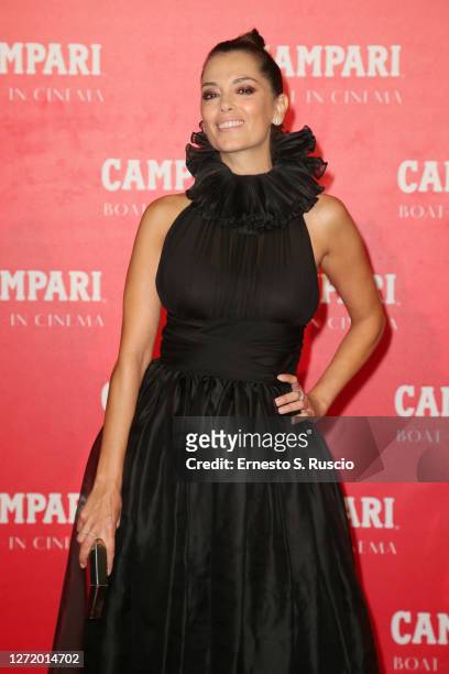 Giorgia Surina is seen at Campari Boat Cinema ““Mrs America”” mini-series screening during 77 Venice Film Festival on September 11, 2020 in Venice,...