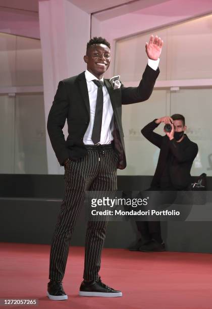 Nigerian-American actor Olly Sholotan at the 77 Venice International Film Festival 2020. Run Hide Fight red carpet. Venice , September 10th, 2020