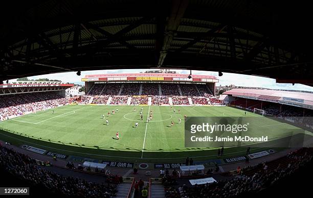 General view of the ground during the match between Bristol City v West Brom Albion in the Nationwide Division One played at Ashton Gate, Bristol....