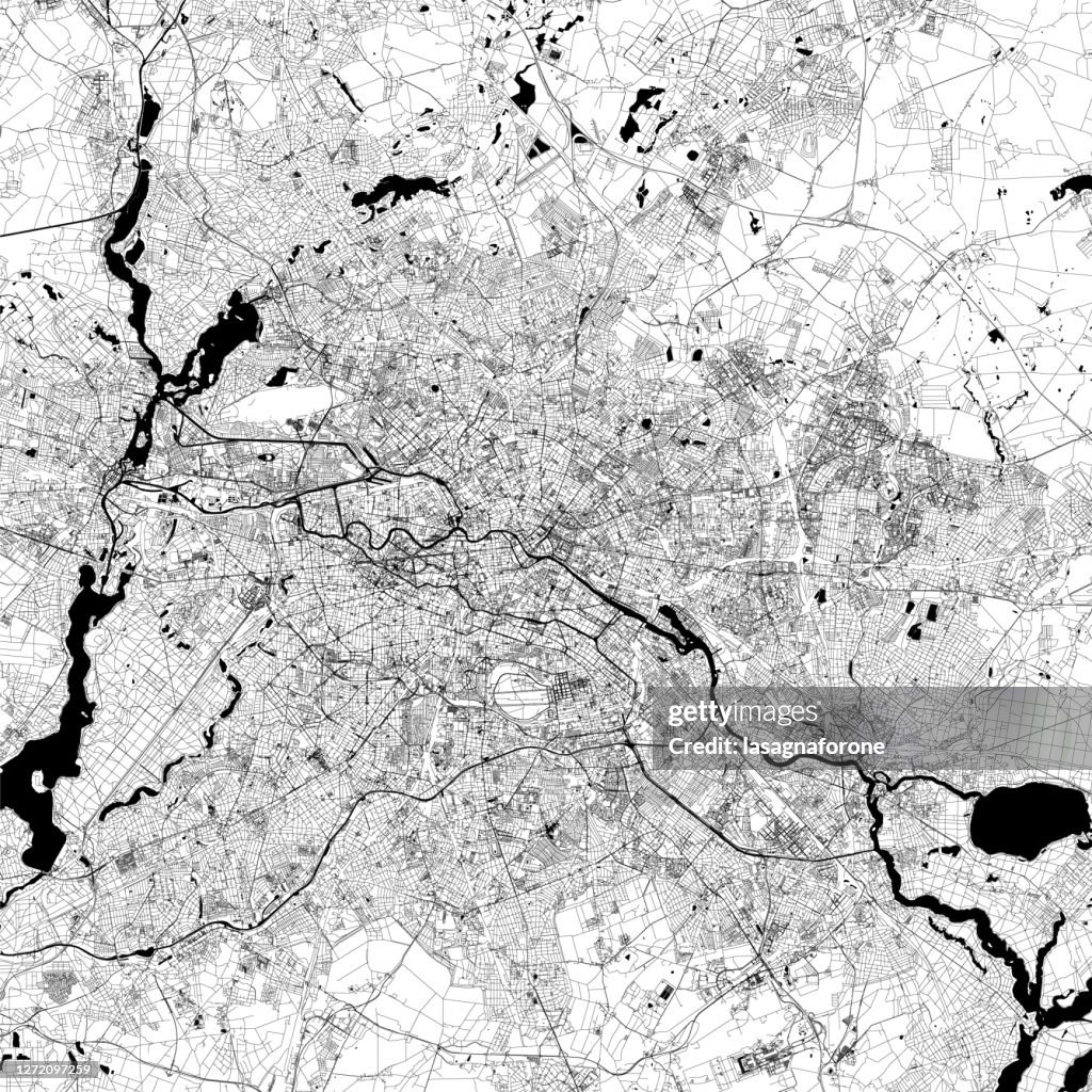 Berlin, Germany Vector Map