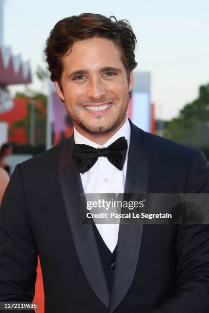 Diego Boneta walks the red carpet ahead of closing ceremony at the 77th Venice Film Festival on September 12, 2020 in Venice, Italy.