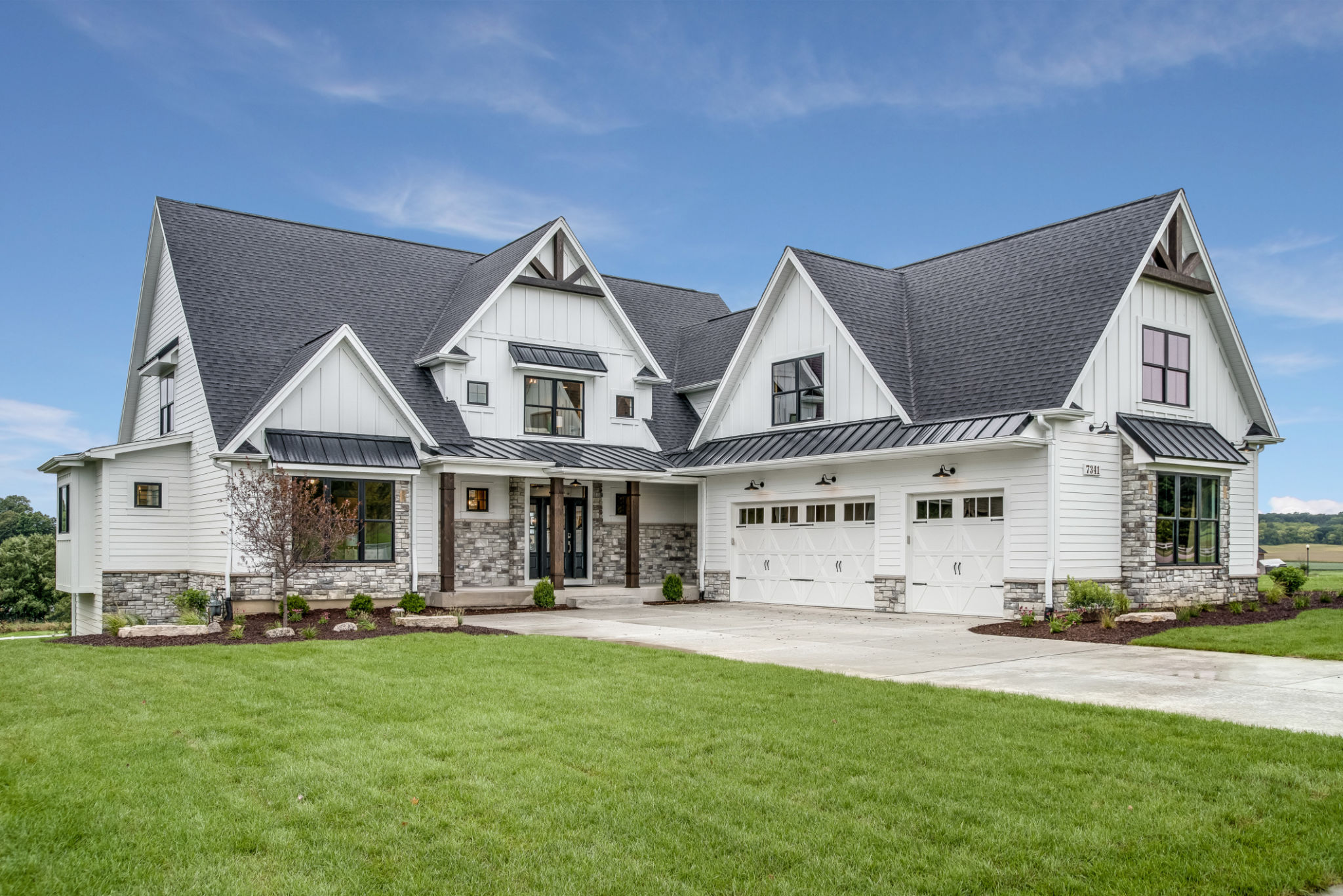 custom home exterior