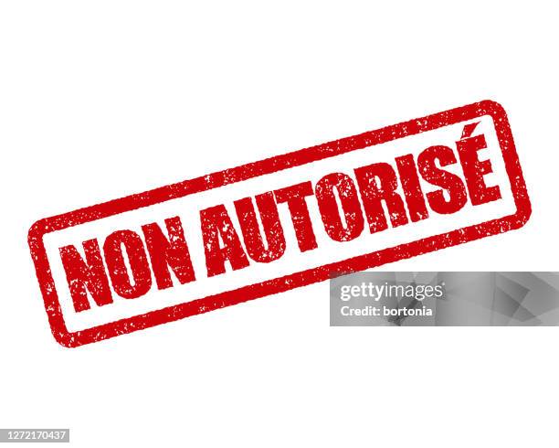 unauthorized french rubber stamp - unauthorized stock illustrations