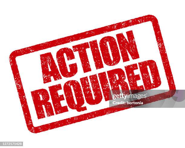 stockillustraties, clipart, cartoons en iconen met actie vereist rubberstempel - performance