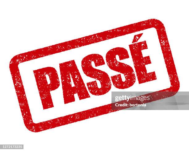passed french rubber stamp - pass stamp stock illustrations