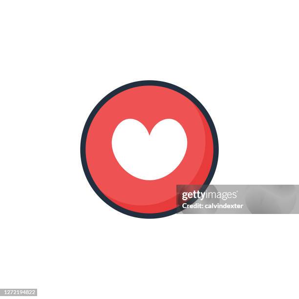 thumbs up heart shape design - client feedback red stock illustrations