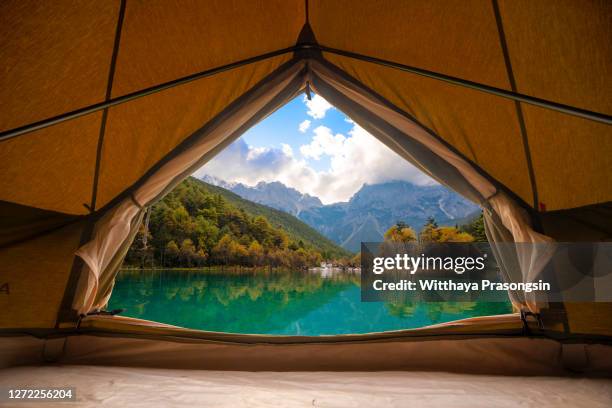 camping life - camping equipment stock pictures, royalty-free photos & images