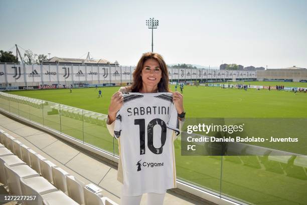 Gabriela Sabatini during the pre-season friendly match with Novara at JTC on September 13, 2020 in Turin, Italy.