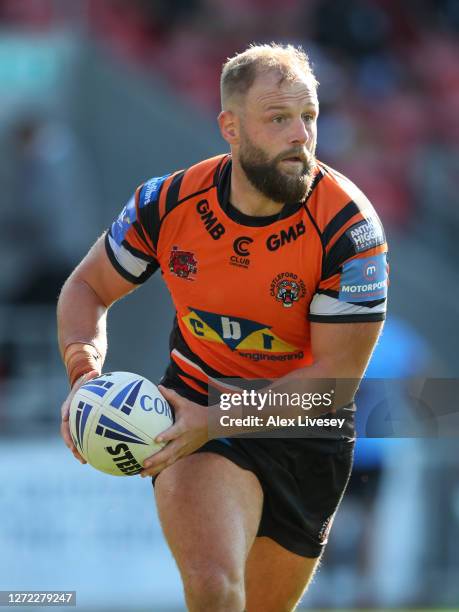 Paul McShane of Castleford Tigers during the Coral Challenge Cup Sixth Round match between Castleford Tigers and Hull FC at Totally Wicked Stadium on...