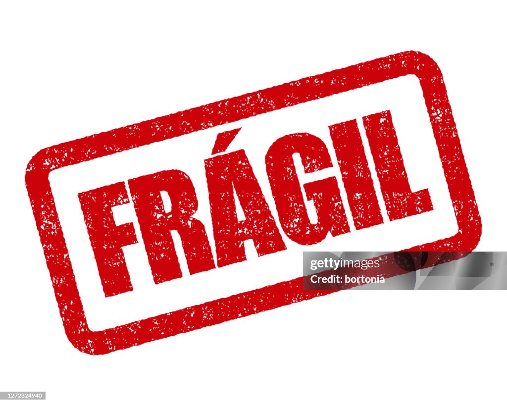 Fragiele Portugese rubberstempel