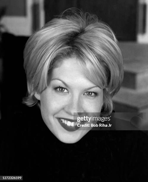 Jenna Elfman on the set of tv show "Dharma and Greg", October 24, 1997 in Los Angeles, California.