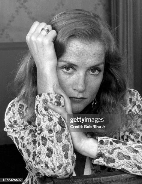 Isabelle Huppert, September 5, 1986 in Los Angeles, California.