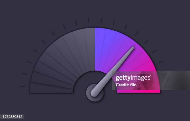 measurement speed gauge design - tier stock illustrations