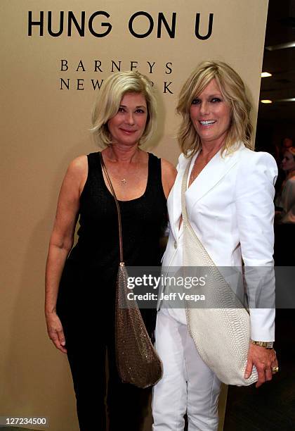Shaun Casey and Patti Hansen attend the Barneys New York fete launch of "Hung On U" held at Barneys New York Beverly Hills on September 26, 2011 in...