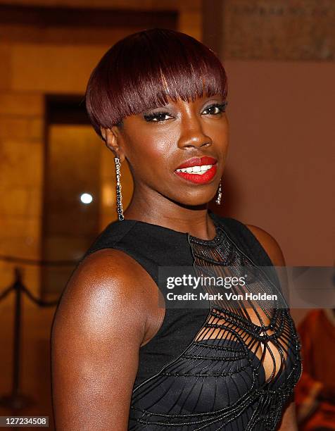 Musical artist Estelle attends the Multicultural Benefit Gala to Celebrate "An Evening of Many Cultures" at the Metropolitan Museum of Art on...