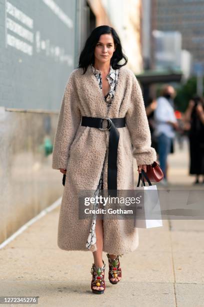 Leigh Lezark is seen after the Jason Wu fashion show during New York Fashion Week: The Shows at Spring Studio on September 13, 2020 in New York City.