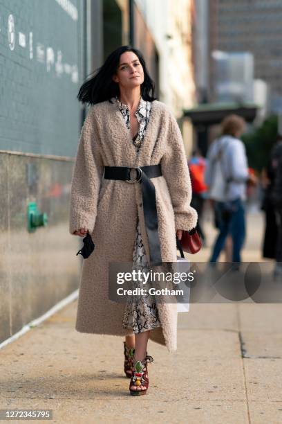 Leigh Lezark is seen after the Jason Wu fashion show during New York Fashion Week: The Shows at Spring Studio on September 13, 2020 in New York City.