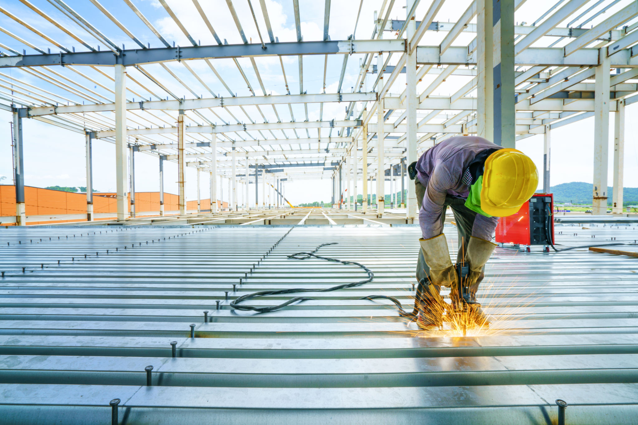 construction site welding