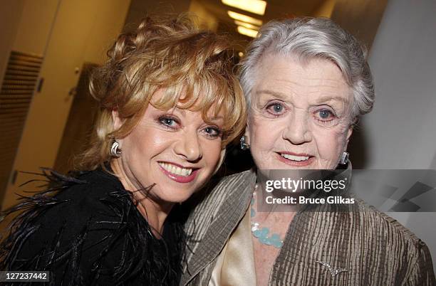 Elaine Page and Angela Lansbury attend the 2011 American Theatre Wing Gala at The Plaza Hotel on September 26, 2011 in New York City.