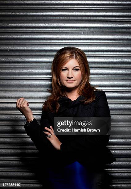 Business woman and tv presenter Karren Brady is photographed for ES magazine on March 31, 2011 in London, England.